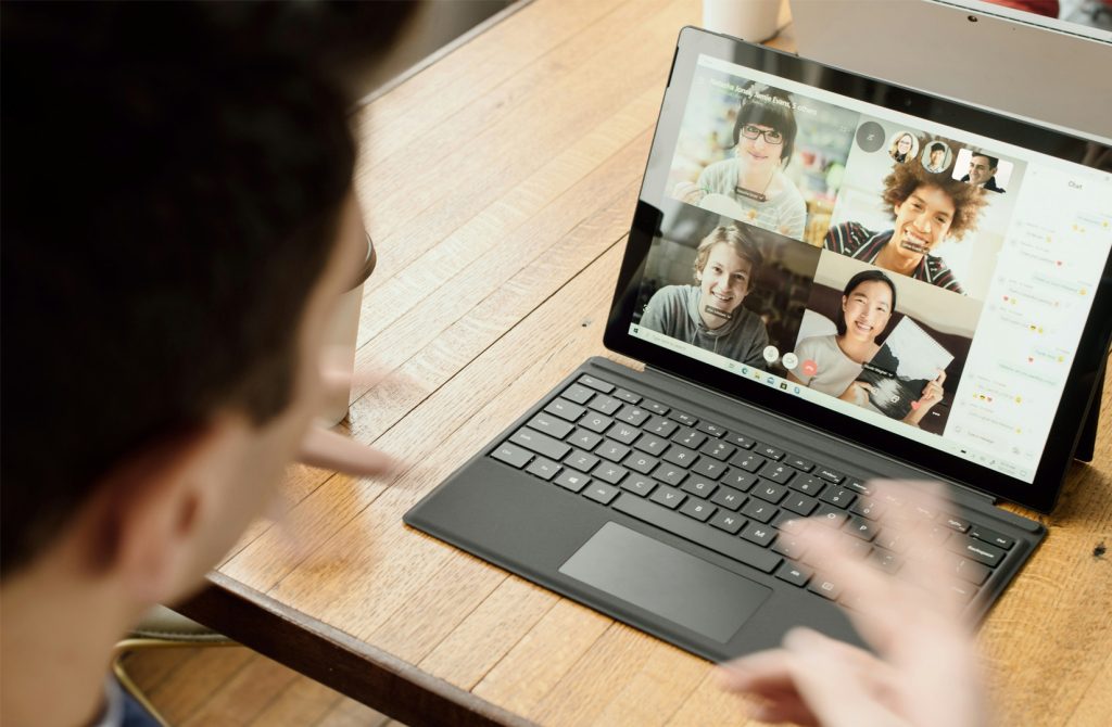 online conference call managing a remote team
